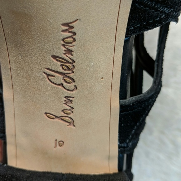 Sam Edelman High Thick Heels Size 10 - Picture 6 of 6